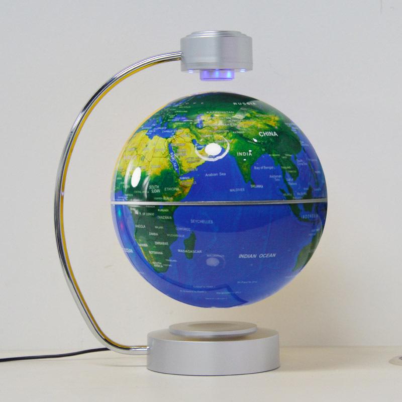 

Luminous 8-Inch Magnetic Levitation Globe - Self-Rotating Creative Craft Gift for Home, Office, or Study Decor