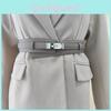 Simple Wide Leather Belt For Women Adjustment For Dress And Coat Styling Gift
