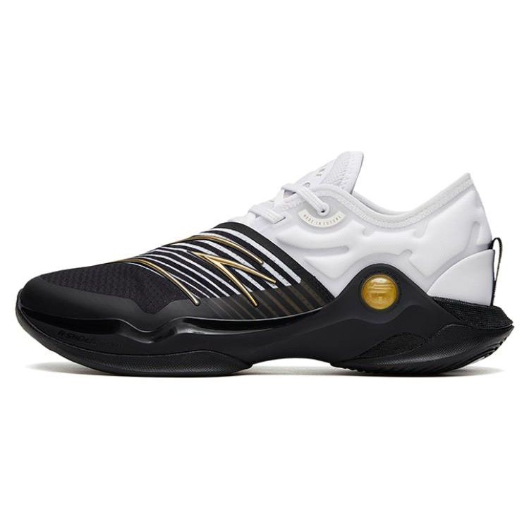 Anta Shock Wave 5 Men Basketball Shoes White Black 112331107-1 45