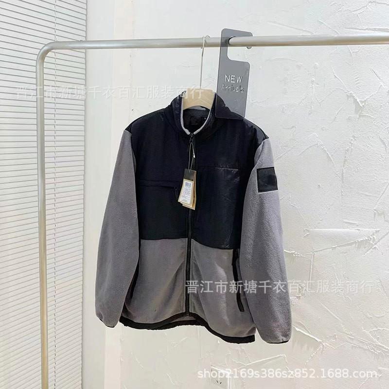 Mens Fleece Lined Jacket Outdoor Sports Casual Warm Long Sleeve Solid Color Coat Winter Running