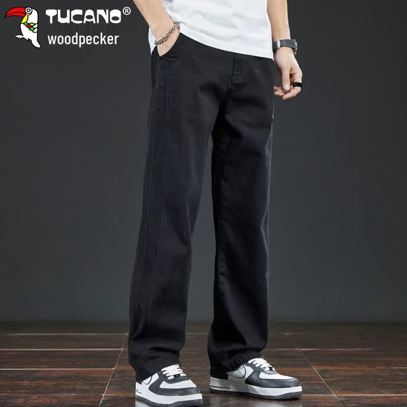 TUCANO Men's Loose Straight Wide-Leg Jeans