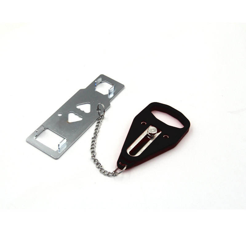 

Portable Door Lock Add Security Travel Lock Door Lock Add Extra Locks for Additional Safety and Privacy Solid Heavy Duty Lock 1PC чорний