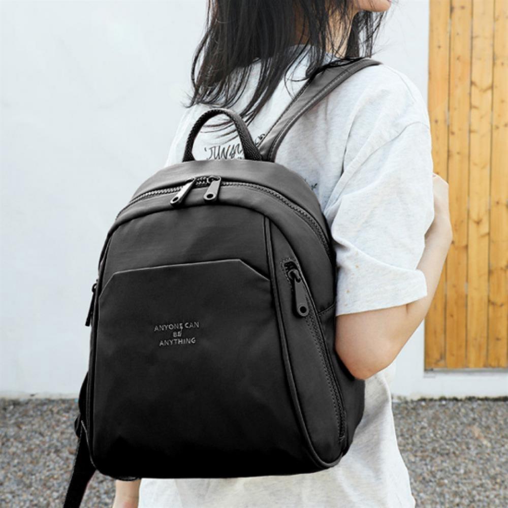 New Arrivals Open Run Women Casual Solid Backpack Zipper Pocket Detachable