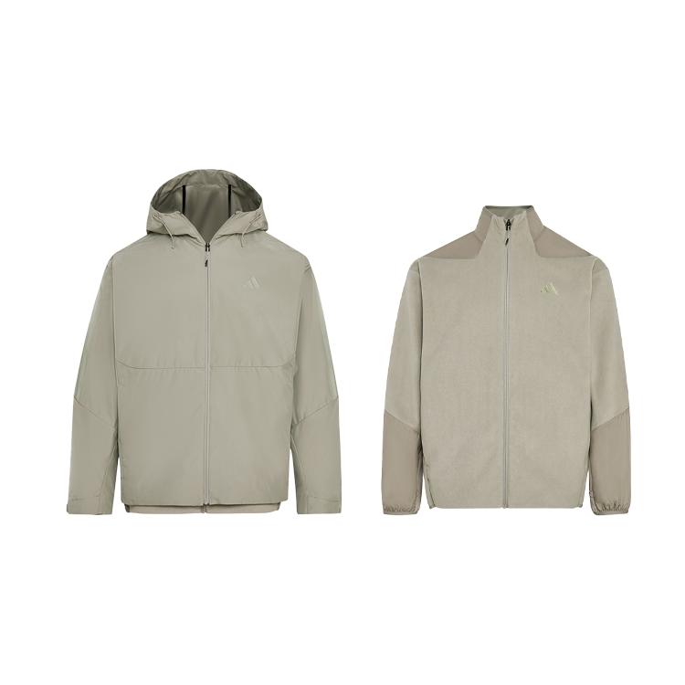 Adidas DWR TH 3 In 1 Water Repellent 3 in 1 Fleece Lined Zippers Long Sleeved Hooded Jacket Men s KW4766 L