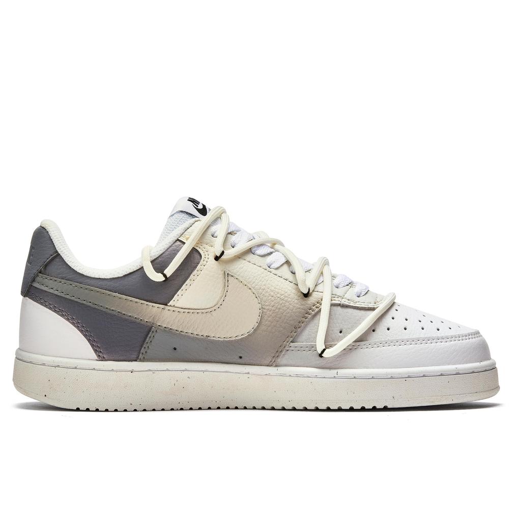 Nike Court Vision 1 Rutschfest Abriebfest Niedrig geschnitten Skateboard-Schuhe Herren Grau Weiß DH2987-101(Team177- )