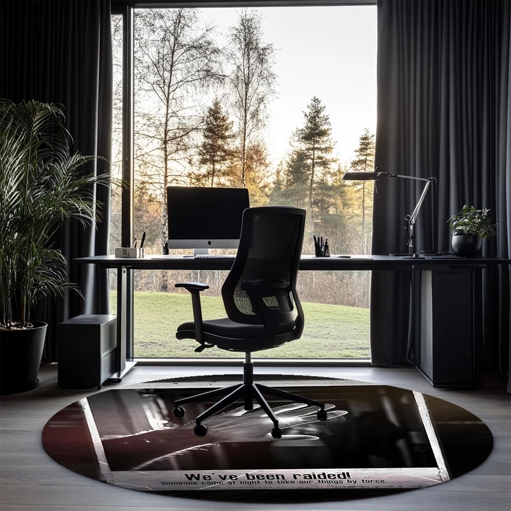 This War of Mine Printed Round Rug Carpet Chair Rug Area Rug Entryway Doormats,for Office Chair Living Room Bedroom Kitchen Room.