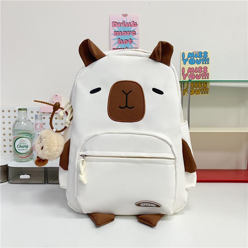 School bag ins casual versatile cartoon girl big cute travel high school back
