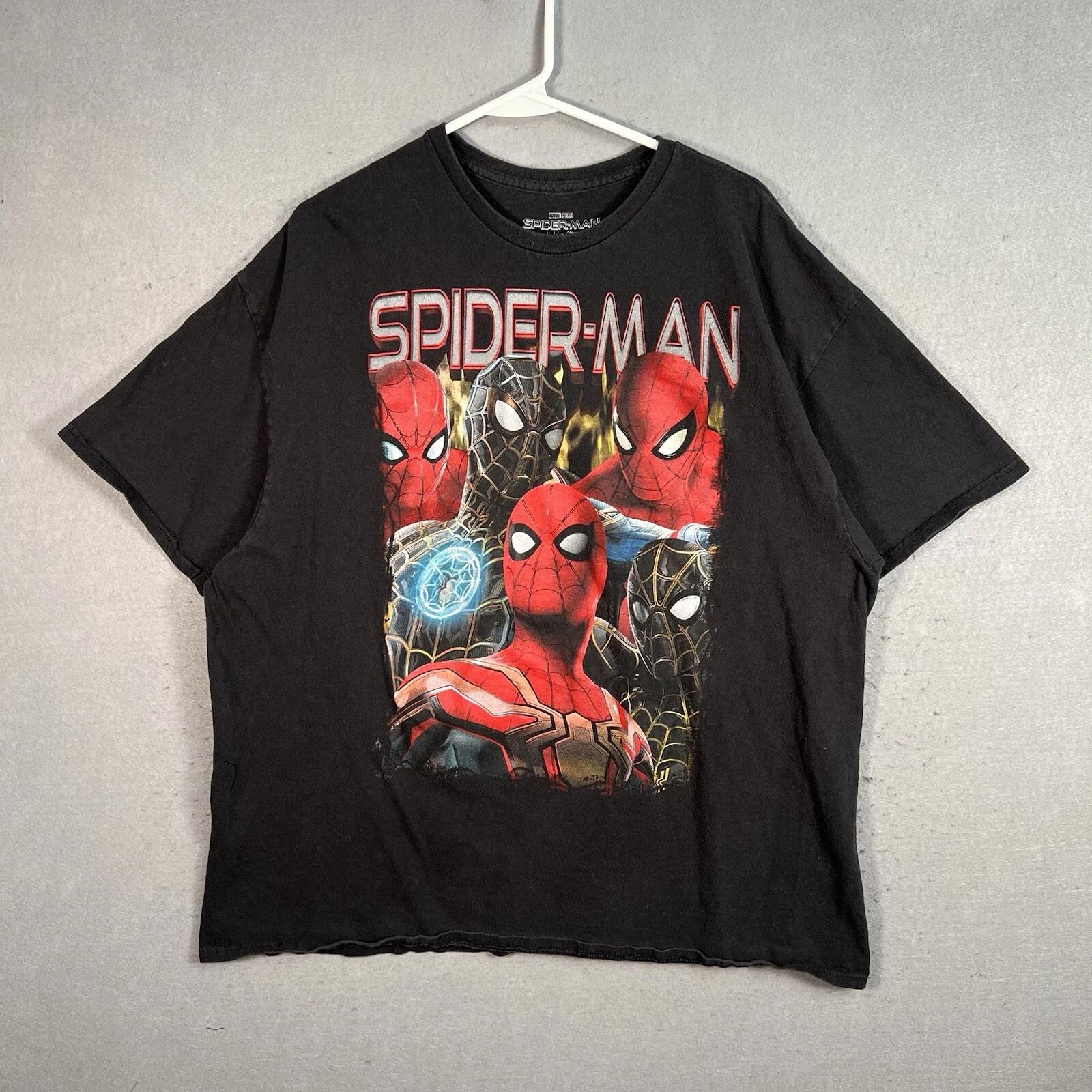 

Marvel Studios Comics Superman No Way Home T Shirt Adult 2XL XXL Black Mens XL