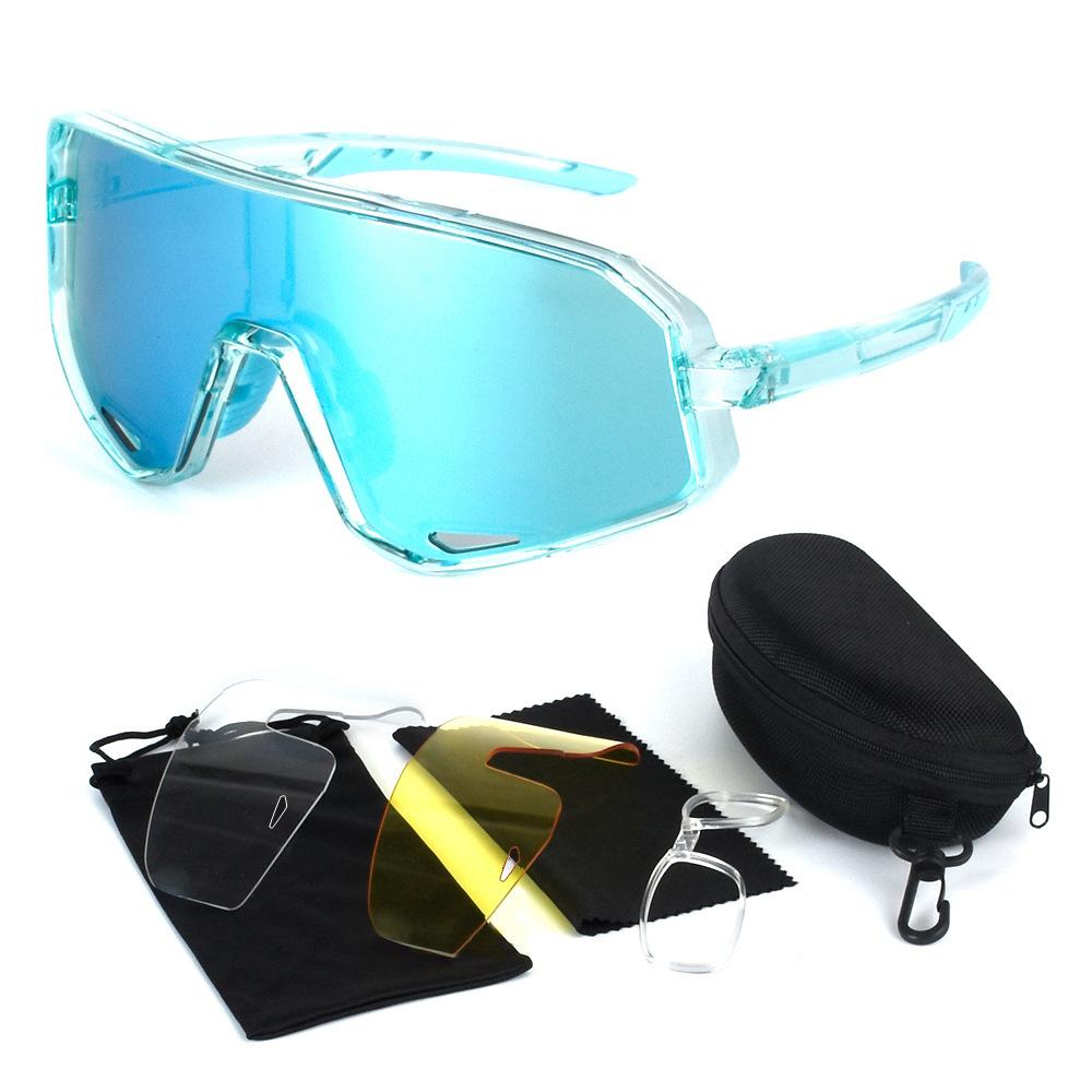 New Mountain Bike Riding Glasses Outdoor Sports Goggles TR90 Frame Myopia-adapted Sunglasses
