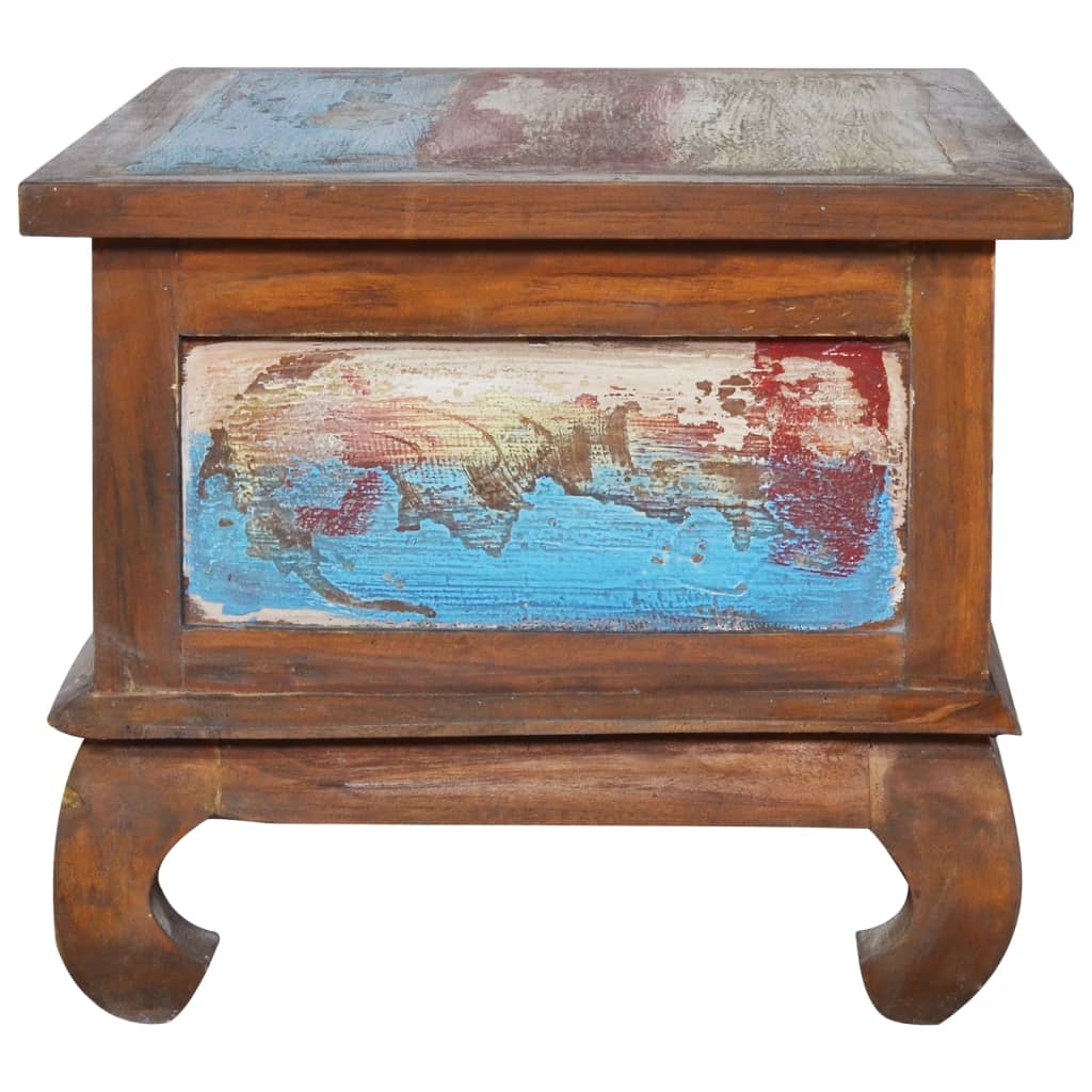 Coffee Table 80 X 50 X 40 Cm Reclaimed Teak Wood