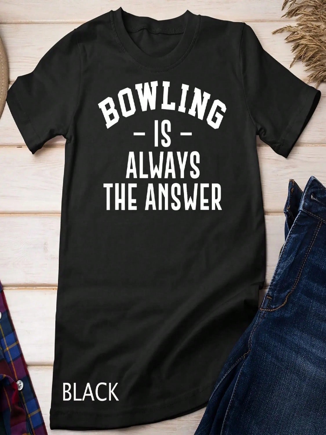 Bowling Is Always The Answer T Shirt S разноцветный