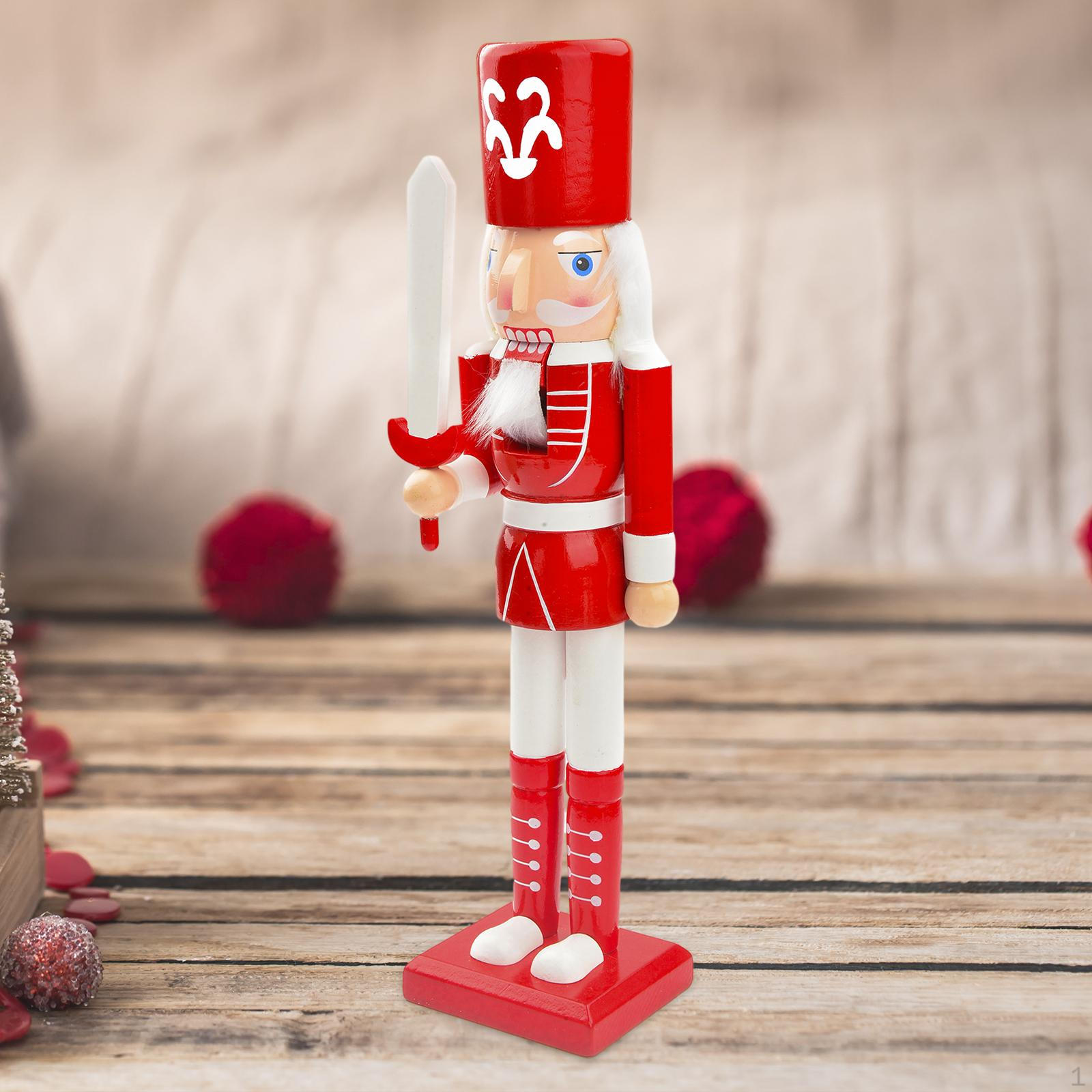 25cm Nutcracker Decoration for Holiday Gatherings Red