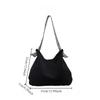 Casual Corduroy Hobo Shoulder Bag, Minimalist Solid Color Handbag, All-Match Retro Bag