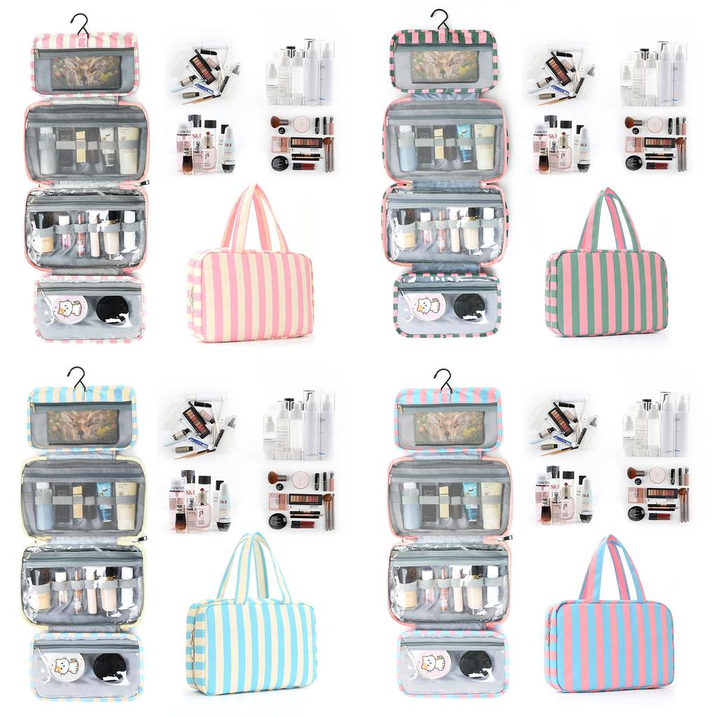 Travel Toiletry Bag With Wet And Dry Separation For Cosmetics And Makeup Storage