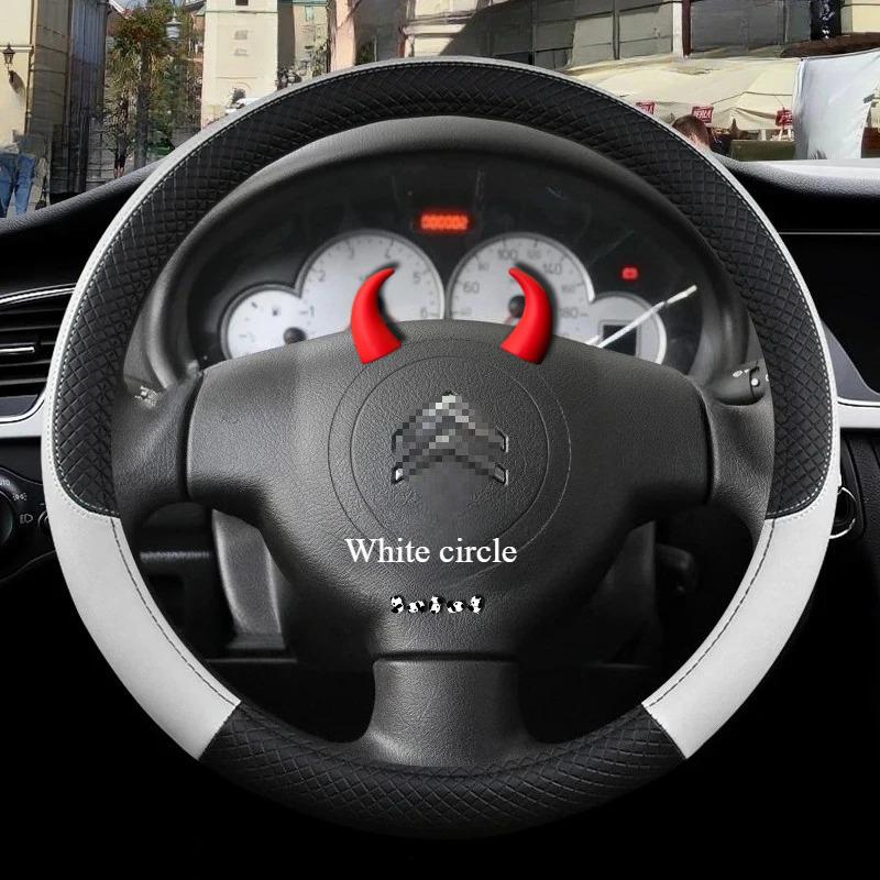 Accessoires Couvre-volant de voiture Pour Citroen C3/C3 Picasso Aircross Lumiere Pluriel DS3 DS5 9Couleurs Antidérapant Auto
