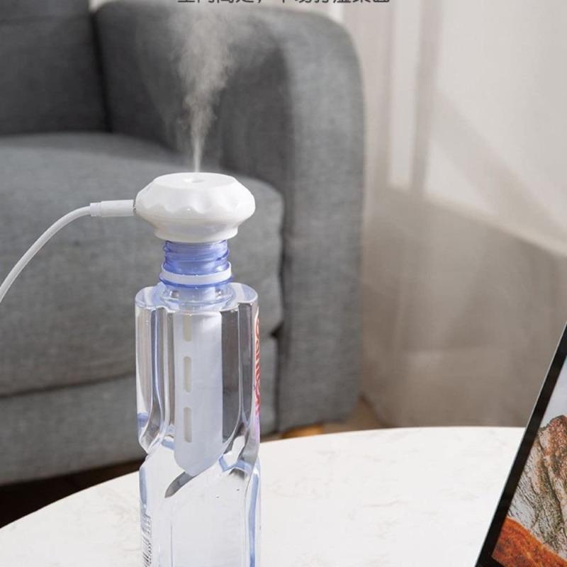 Super Quiet Portable Mineral Water Mist Humidifier With Led Night Light Adjustable Length For Dormitory Students Cars And Office