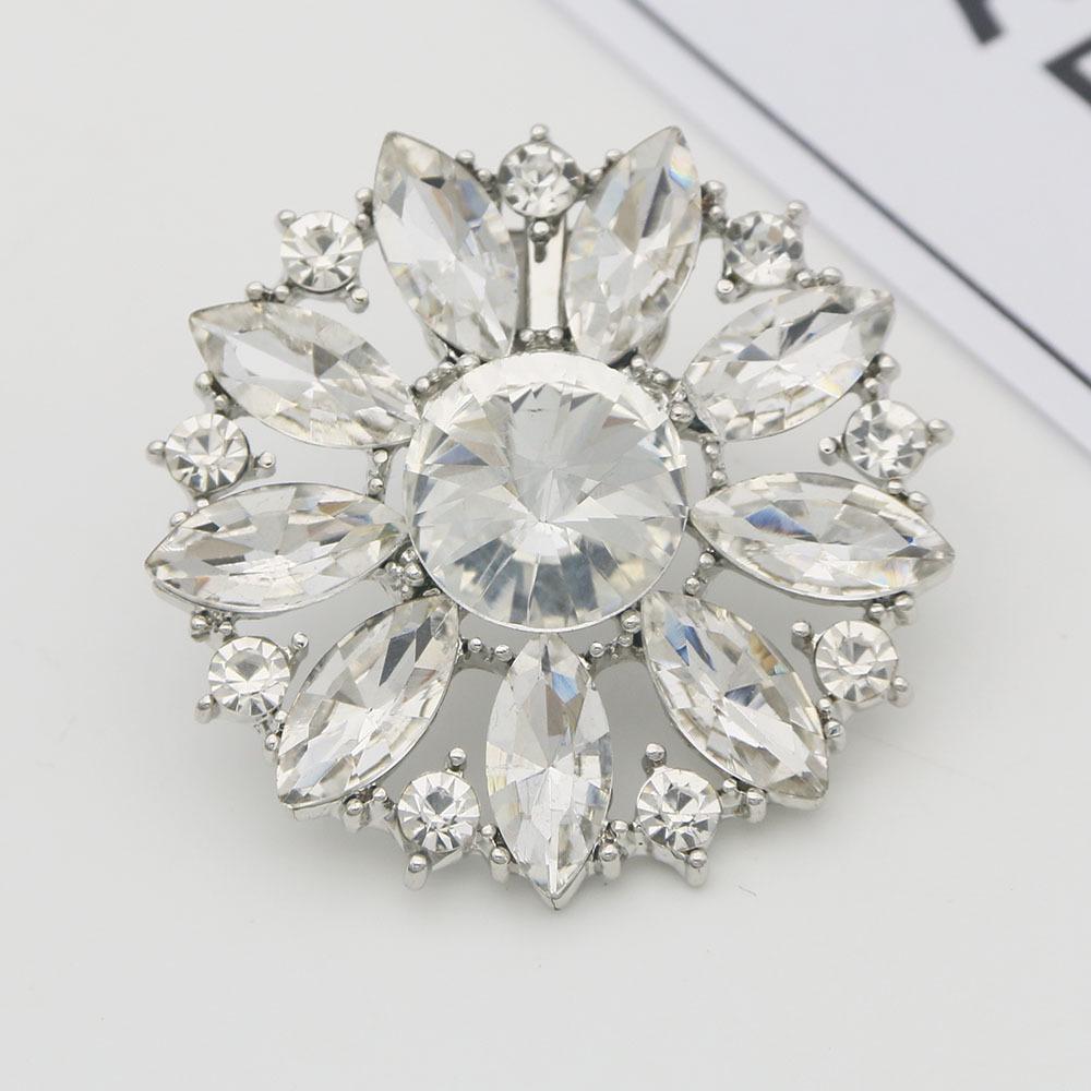 Crystal Sunflower Shoe Buckle: Detachable High Heel Decoration Accessories for Weddings