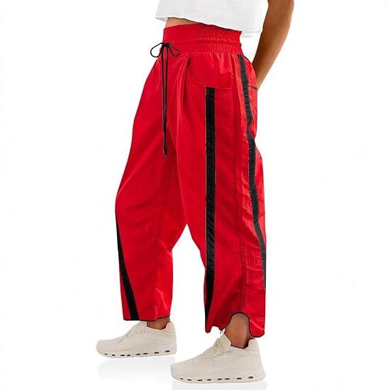Women Jogger Pants with Side Stripes Drawstring Waist Multi Colors Casual Sporty Sweatpants