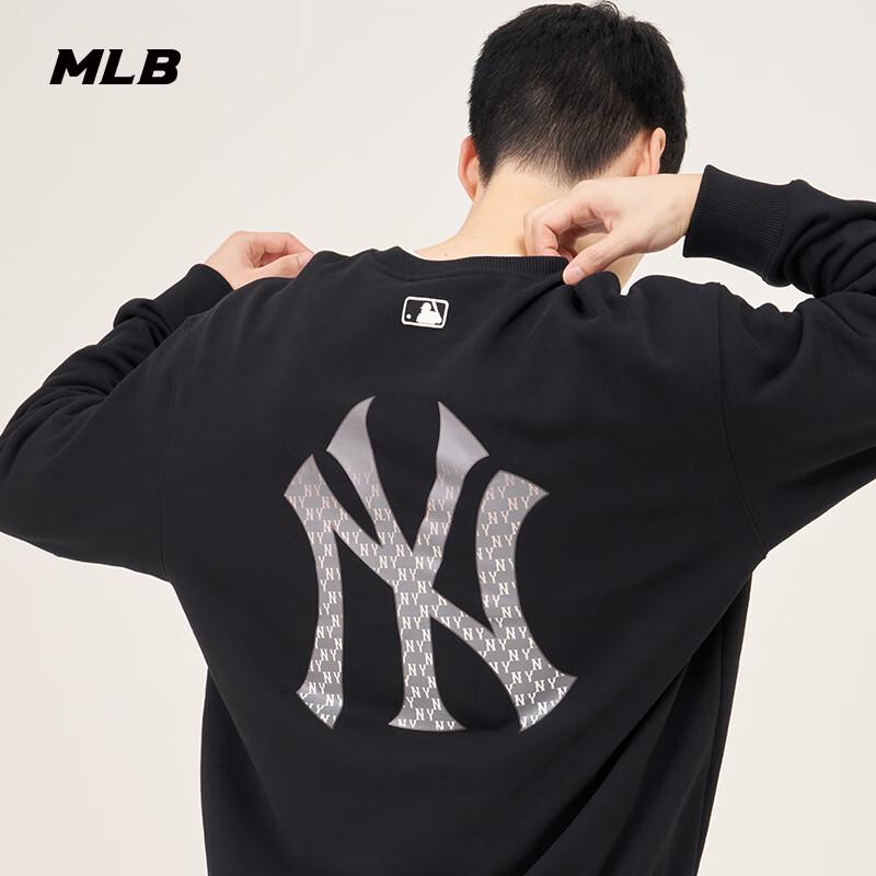 MLB Unisex New York Yankees Gradient Monogram Round Neck Sweatshirt