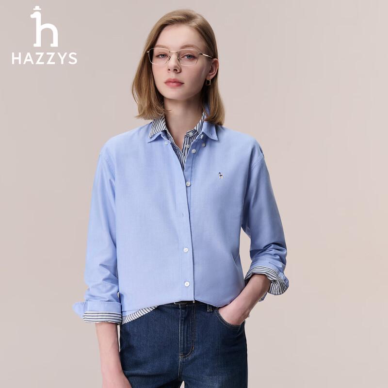 HAZZYS Women's 2026 Autumn Solid Long Sleeve Shirt