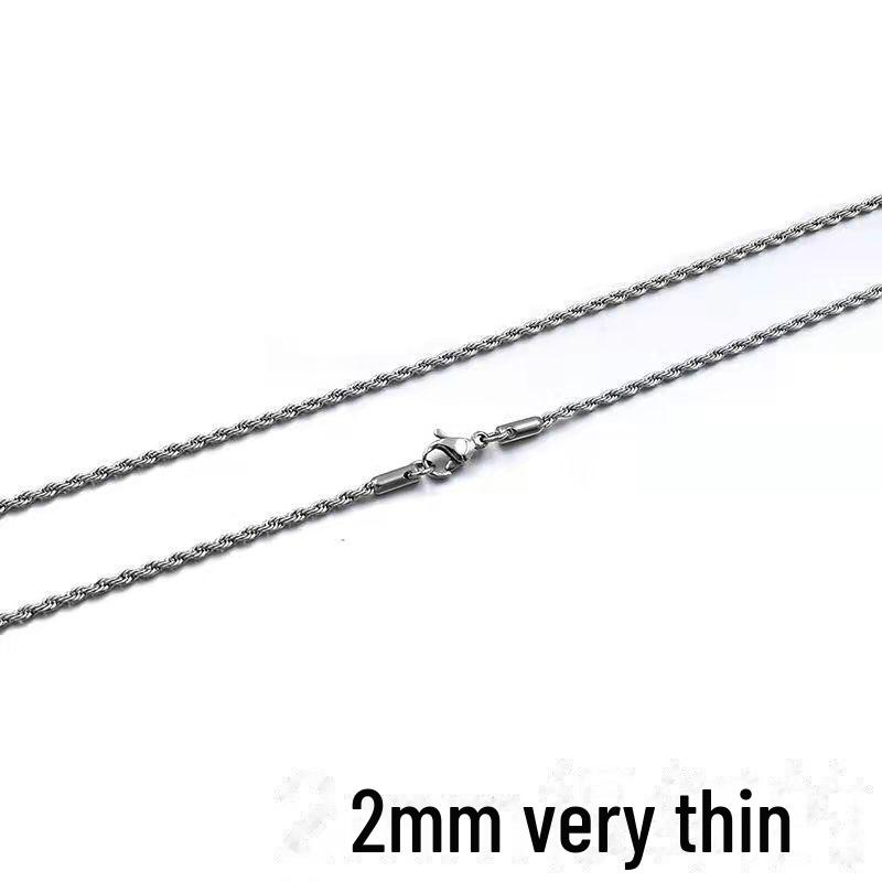 Unisex Halsband med Ormkedja i Titanstål i Koreansk Stil - Trendig Hip-Hop Accessoar