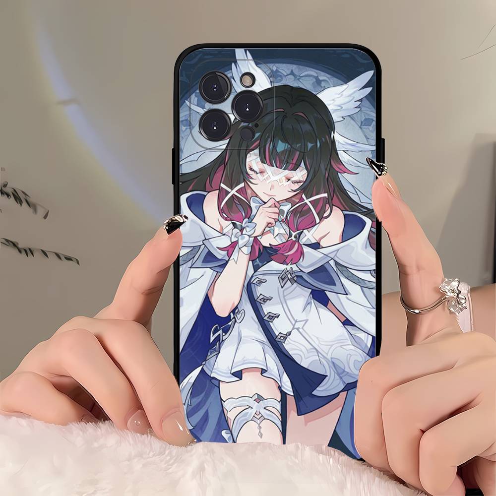 Genshin Impact Song Of The Welkin Moon Phone Case For IPhone 17 Air 16 15 14 Plus 13 12 Mini 11 Pro Max Black Cover