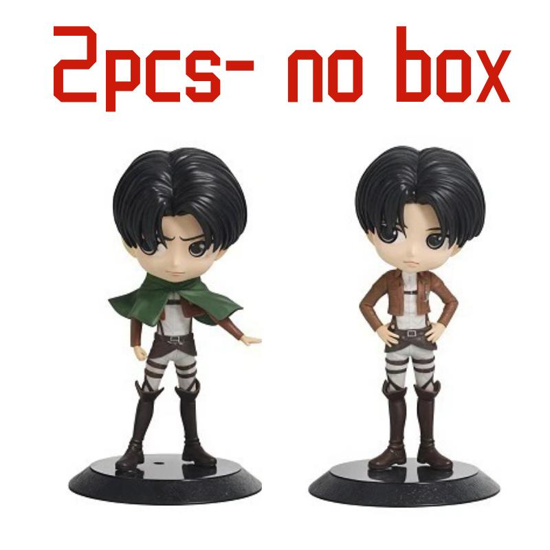6pcs Anime Attack on Titan Anime Eren Levi Hange Zoe Erwin Smith Mikasa Ackerma PVC Action Figure Model Toy