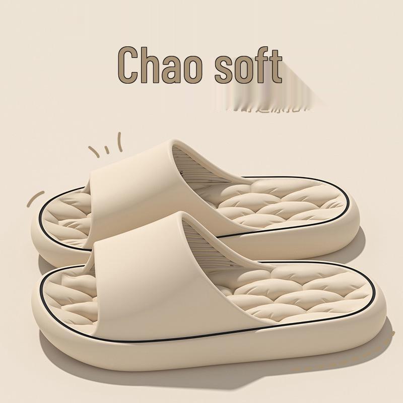 High-End Men's Non-Slip Odorless Indoor Slippers: Stylish Bathroom, Bathing, and Home Sandals for Summer.