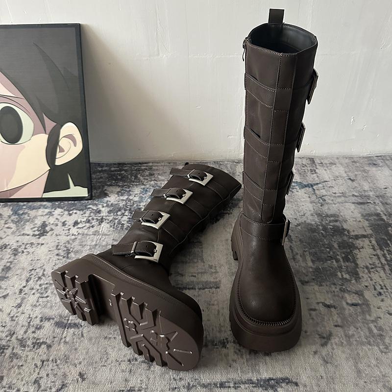 

Бежевые ботильоны на высоком каблуке женские осенне-зимние ботинки 2025 новые популярные высокие съемные двухвариантные тонкие ботинки 40 коричневый