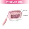 Soft Pencil Pouch Stylish Bowknot Decoration Roomy Interior Strong Zippers Closure Flexible for Students Professional