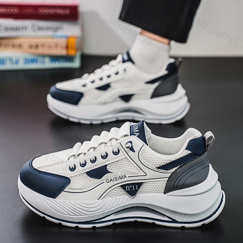 Fashion New Men's Shoes Spring 2025 Mesh Breathable Casual Sports Casual Shoes Versatile Thick Sole Height Increasing Chunky sneakers