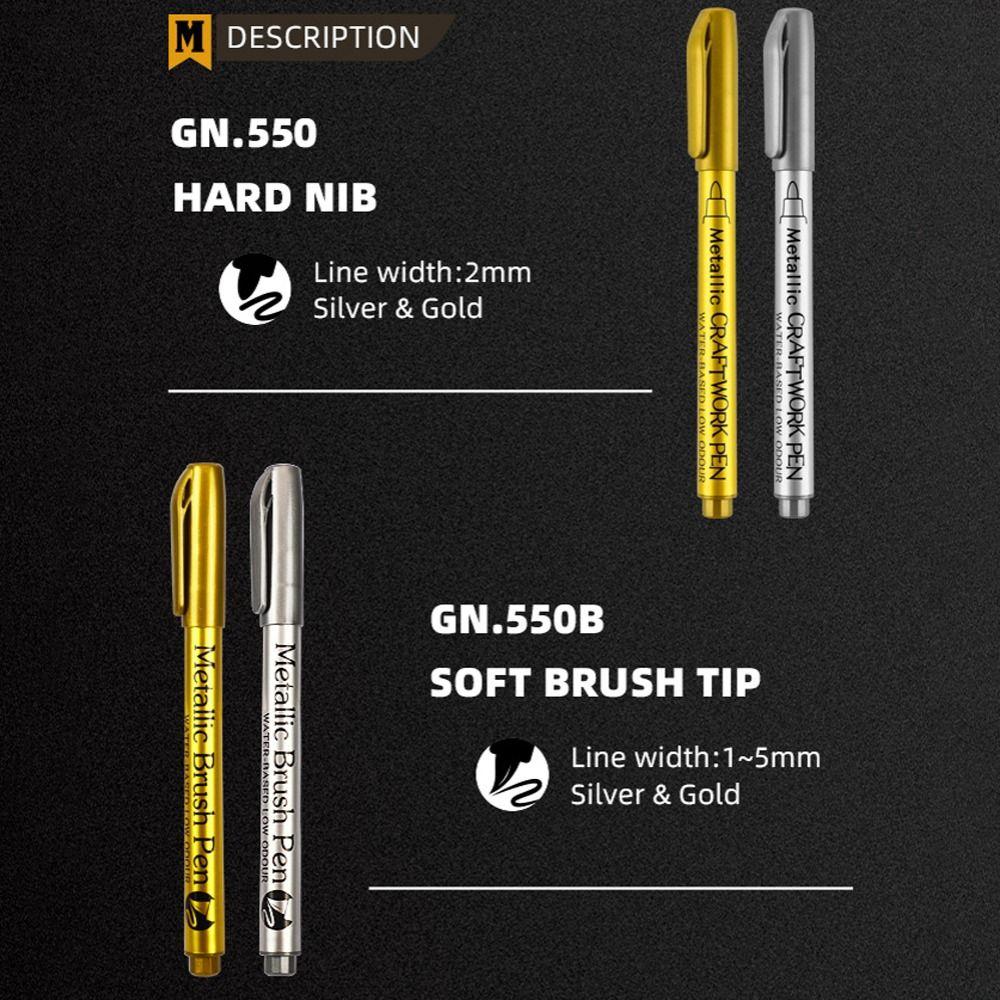 Ink Is Shiny Metallic Marker Pens Long-lasting Waterproof Paint Marker Pens High Quality Reusable Resin Mold Pen Children Gift