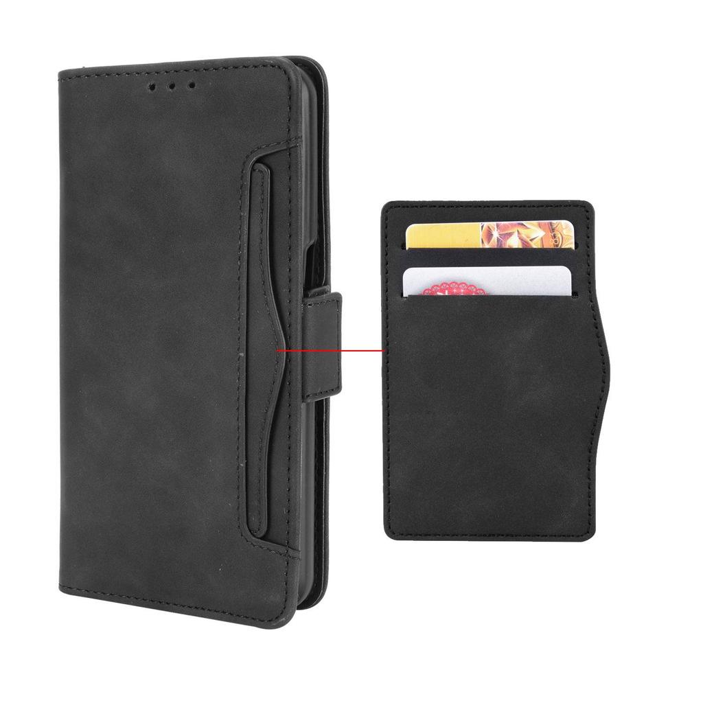 TCL 50SE Phone Leather Flip Case with Multi-Card Slots for TCL 505 4G/XE.