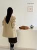 Korean-Style Double-Sided Wool Coat - Petite Fit, Versatile Autumn/Winter Design