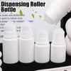 10Pcs Refillable Empty Roller Bottles Reusable Containers Cosmetic Dispensing Bottles Durable Leakproof Plastic Roll Bottles