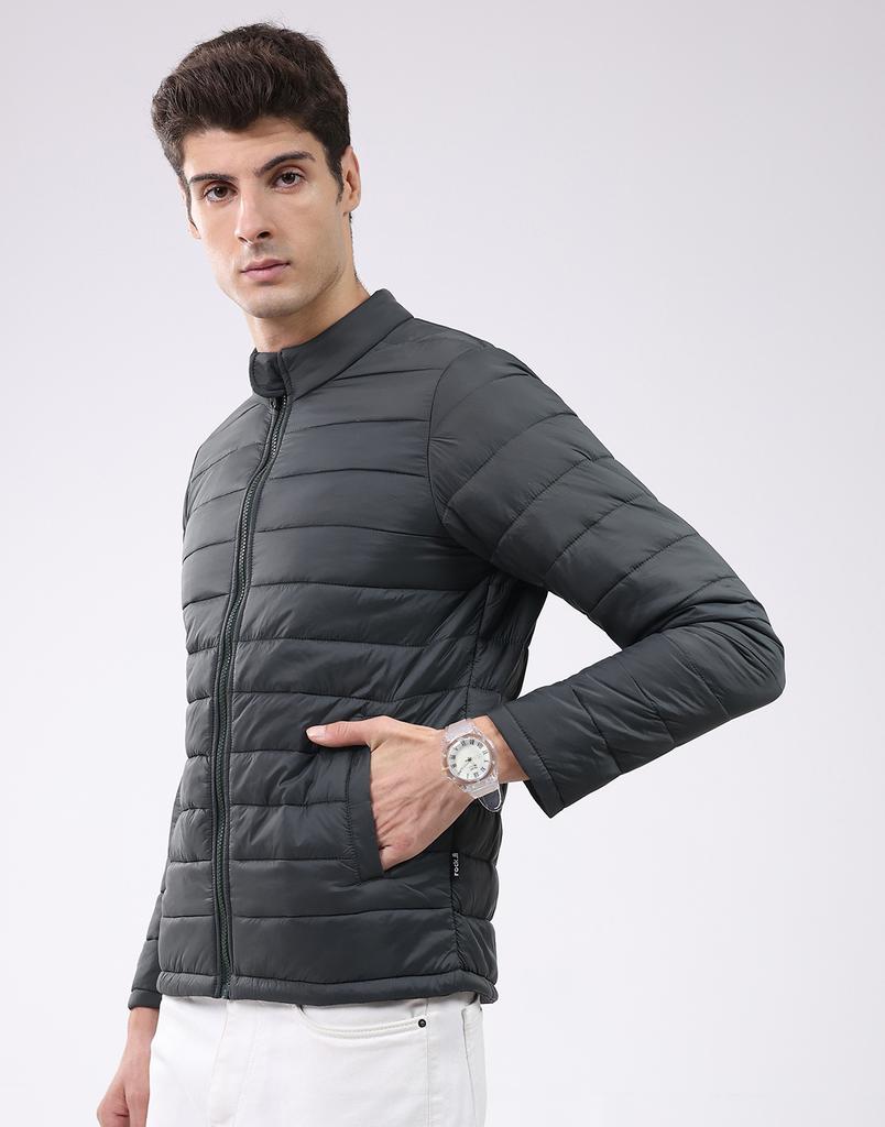 Rock it Men's Mock Neck Full Sleeve Jacket