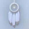 Stylish Small Dream Catcher Feather Car Accessories Car Interior White Rearview Mirror Hangings