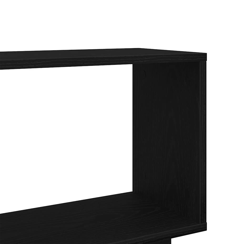 Bookshelf Black Oak Look 80 x 24 x 96 cm Engineered Wood