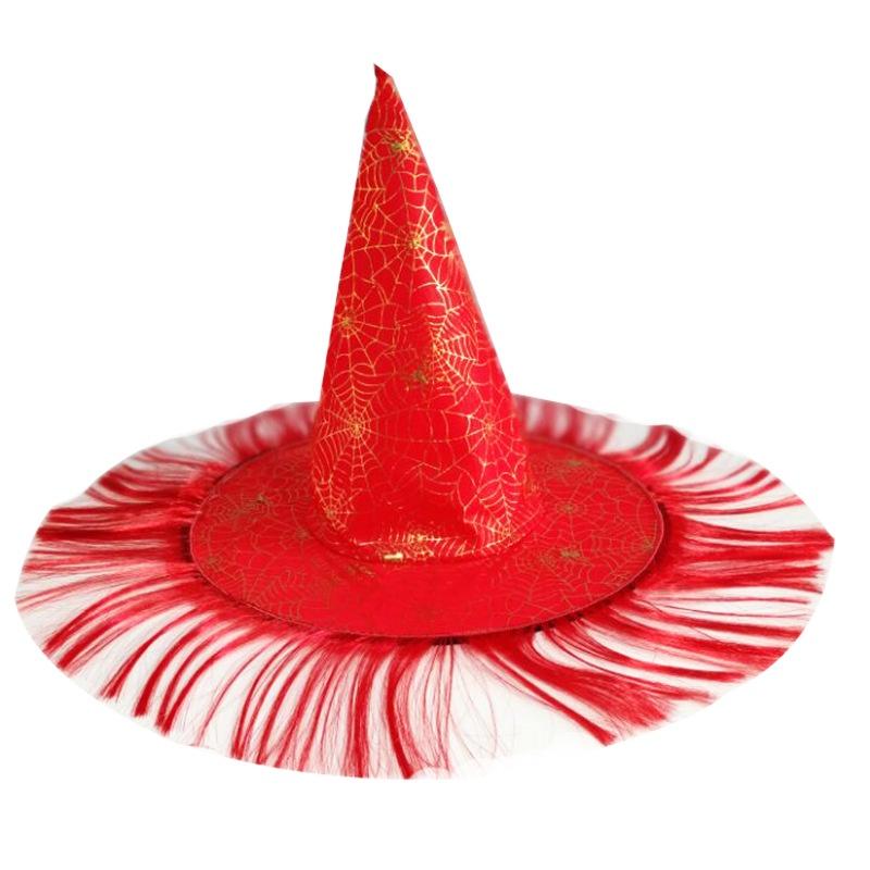 Rose Witch Hat In Red Black And Purple Perfect For Halloween Party And Costume