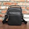 Genuine Leather Men's Shoulder Crossbody Bag, High-end Mobile Phone Bag, Casual and Trendy Shoulder Bag