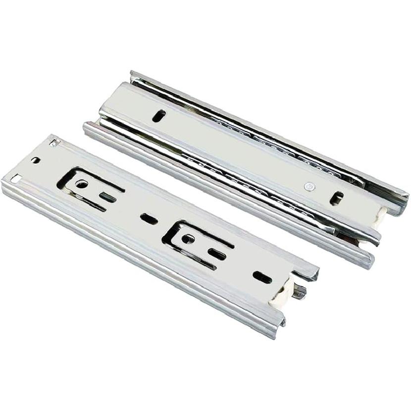 URBEST Drawer Slides 9 Inch Full Extension 3 Sections Ball Bearing Telescopic Slide Rails (9Inch)