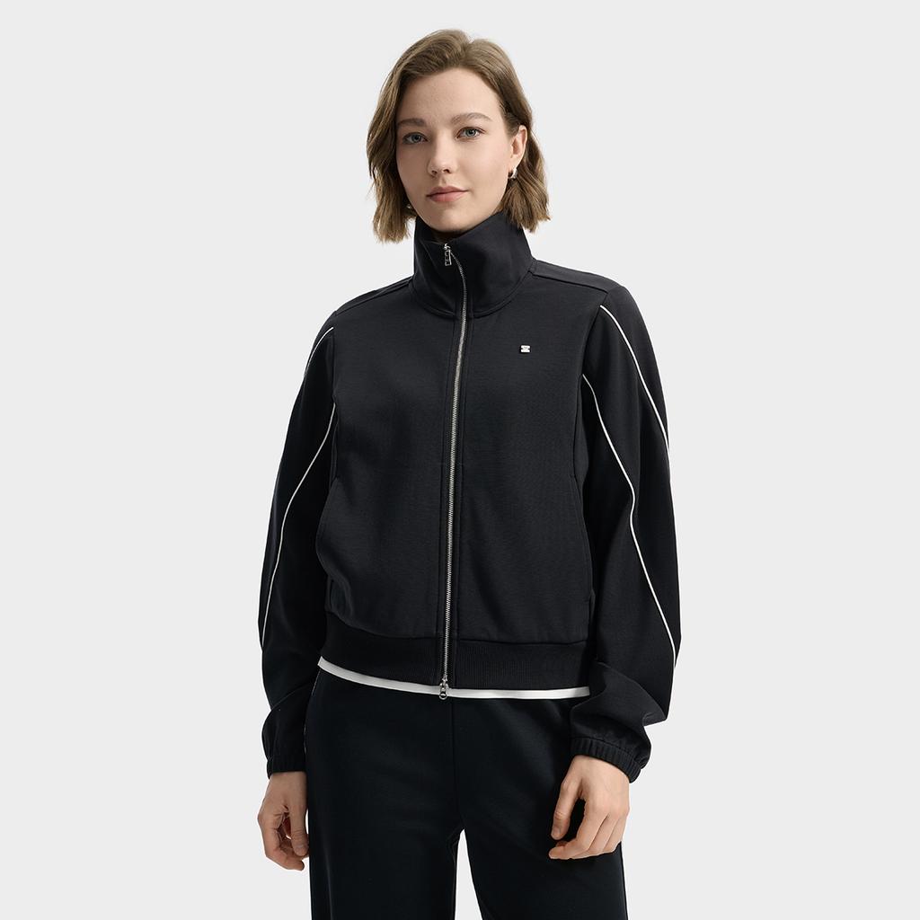 New FILA WHITE Jackets Women's Jet Black BK F11W533504F-BK