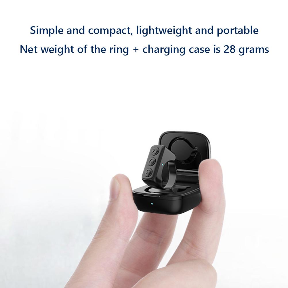 Remote Control Page Turner Ring for Kindle Bluetooth-Compatible 5.0 E-Reader Controller Ring for TikTok Camera Shutter