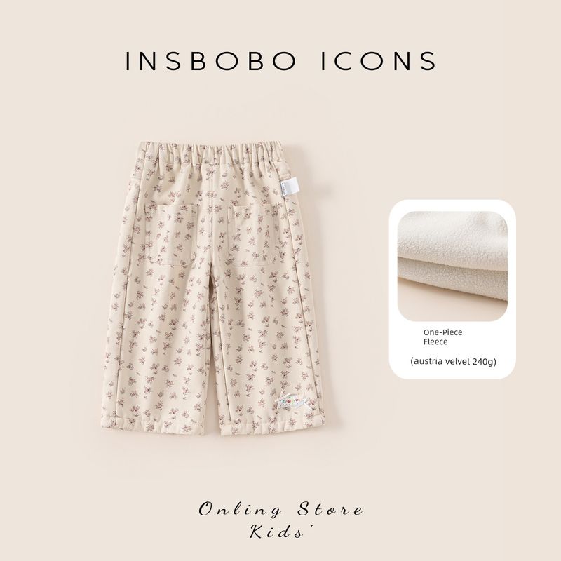 Pants Spring Outfit Baby Girl Casual Pants Spring and Autumn Children s Straight Pants Little Girl Long Pants Spring Stylish Children s Clothing Rice bottom printing 100