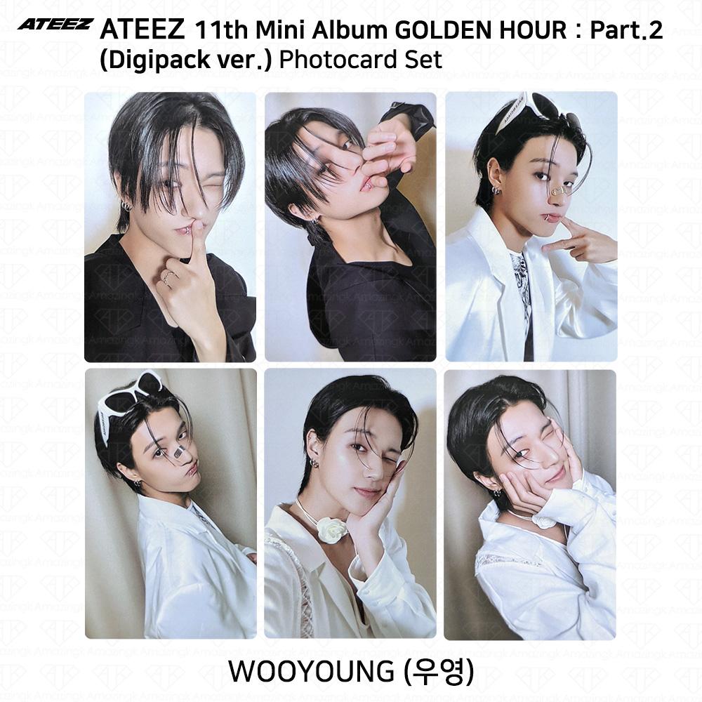 ATEEZ 11. minialbum Golden Hour Part.2 Digipack Ver Oficiální fotokarta KPOP