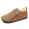 Women's  Winter New Comfortable Warm Cotton Shoes Retro Casual Loafers Lazy One Step Doudou Shoes Female