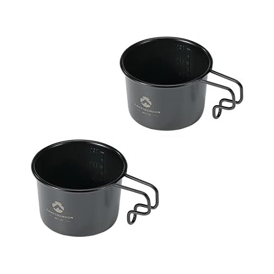 Camping Moon (CAMPING MOON) Camping Coffee Solo Mug S Mug Black 2 Piece Set 160ml SOLO MUG BKS-180-2P