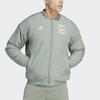 Adidas Logo Print Baseball Collar Jacket Men Jacket Light-Green HT8826
