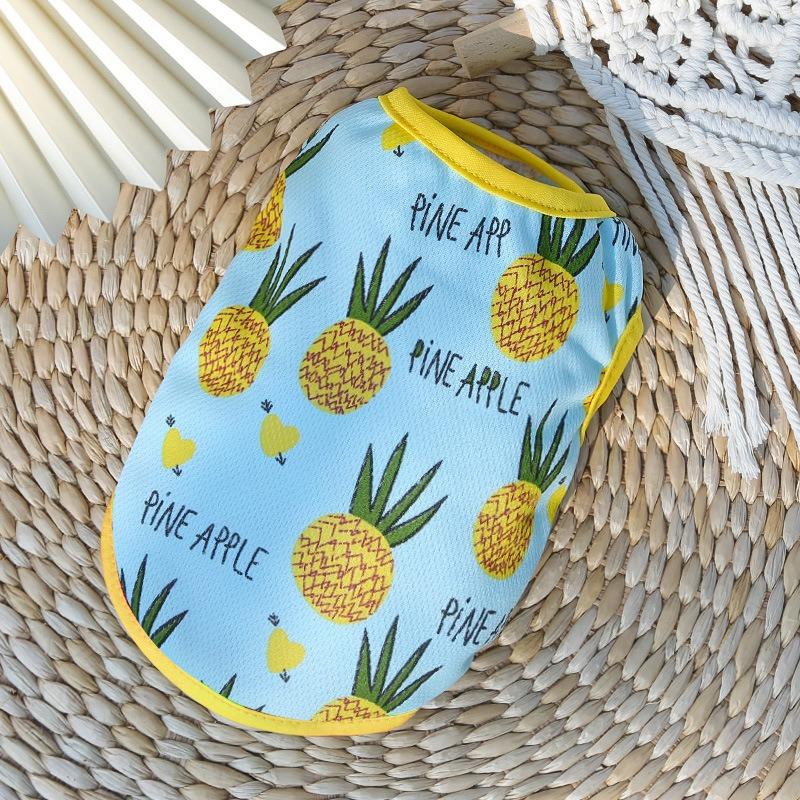 Haustier Früchte Erdbeeren Bananen Bedruckt Teddyhunde Hundekleidung Katzenröcke Hundewesten Katzen