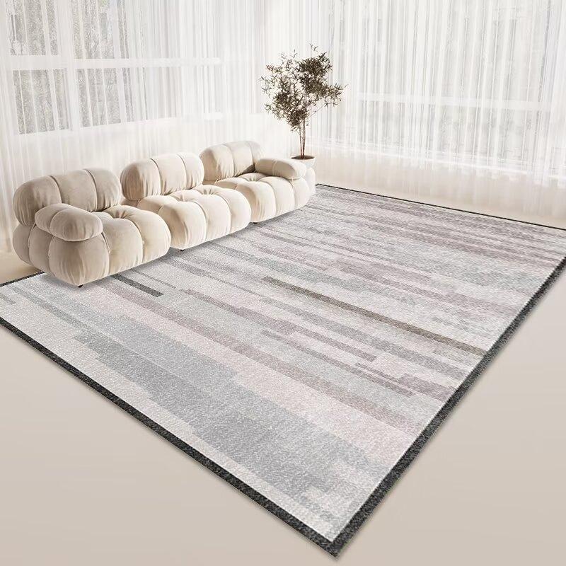 Wind Living Room Coffee Table Carpet, Room Bedroom Crystal Velvet Floor Mat, Home Dirt-Resistant Large Area Full Floor Mat
